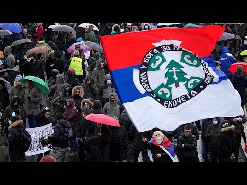 Hundreds of protesters in Serbia call for an end to lithium mine plan
