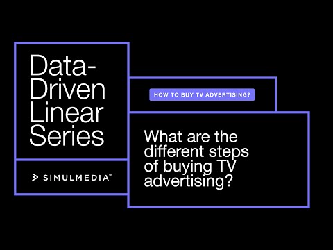 What are the different steps of buying TV advertising?