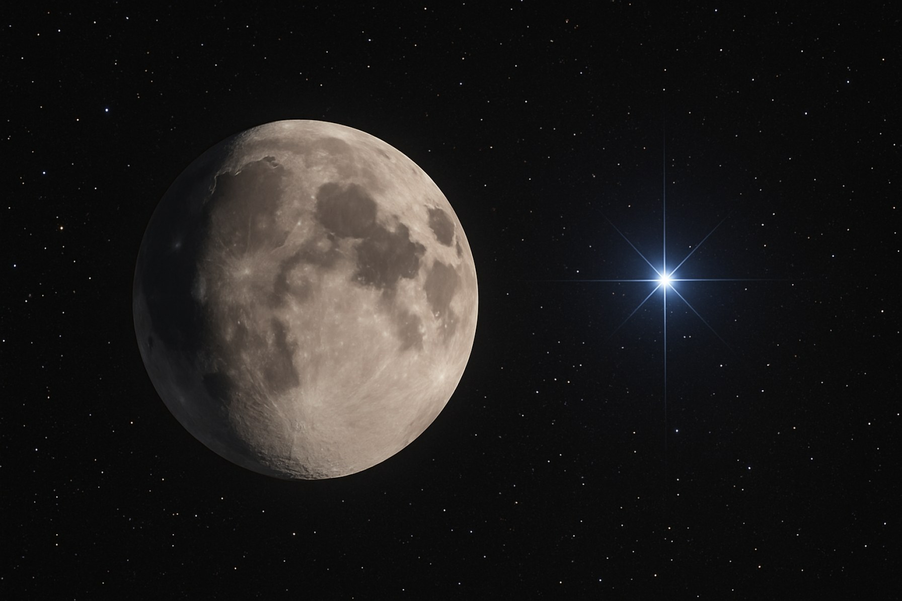 Las Espectaculares Posiciones Lado a Lado de la Luna y Espica: Un Raro Placer para la Observación del Cielo en 2025. 
